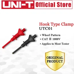 UNI-T UTC01 Gancio Tipo di Prova del Morsetto Spirale Pattem Maniglia di Sicurezza clip di coccodrillo