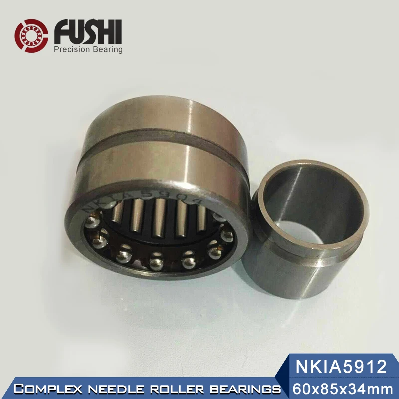 NKIA5912 Complex Bearings 60*85*34mm ( 1 PC) Needle Roller Angular Contact Ball Bearing NATA5912 NATA 5974912