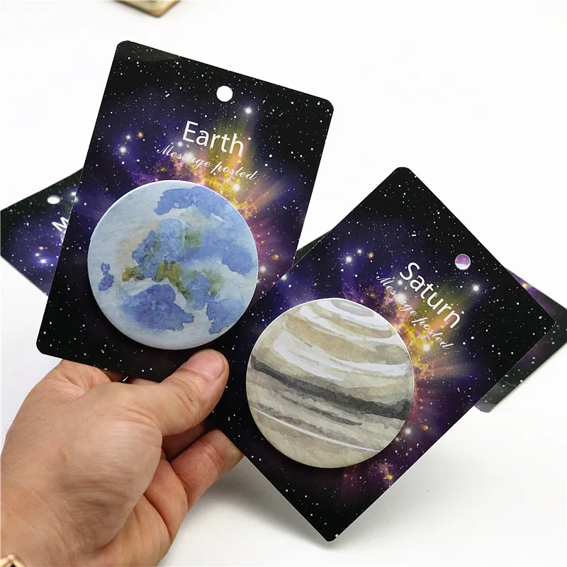 Creative planet sticky note Cute Love Memo Pads Sticker leave a message post note it