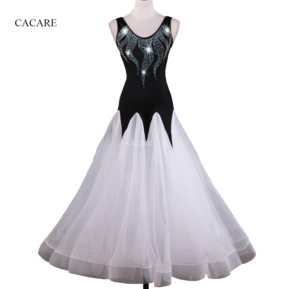 

CACARE Ballroom Dance Formal Dresses Long Woman Clothing Female Standard Dance Wear Costume Waltz Dress Modern D0349 Customize