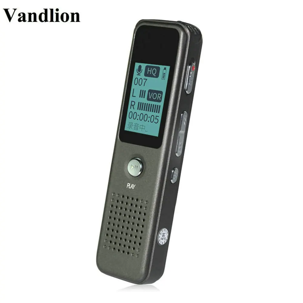 Professional Digital Mini audio Voice Recorder Voice Activated Dictaphone hidden Recording grabadora de voz MP3 Player V19