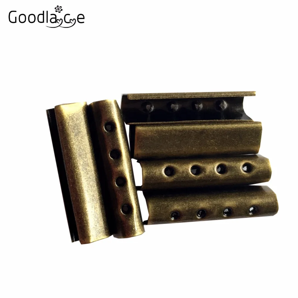 52 PCS Set Flat Openning Metal Aglets DIY Shoelaces Repair Replacement  Shoe Lace Tips Head