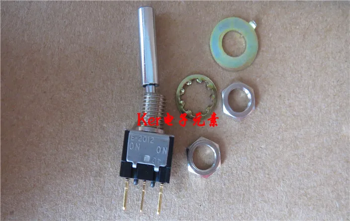 Original new 100% E-2012P button 0.4VA switch 28V gold-plated 3pin 2gear shaking button switch