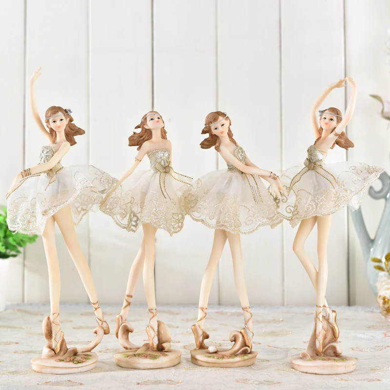 

Cute girl dancing fashion desktop decoration ballet girl aesthetic style decoration resin Europe fairy home garden home decor