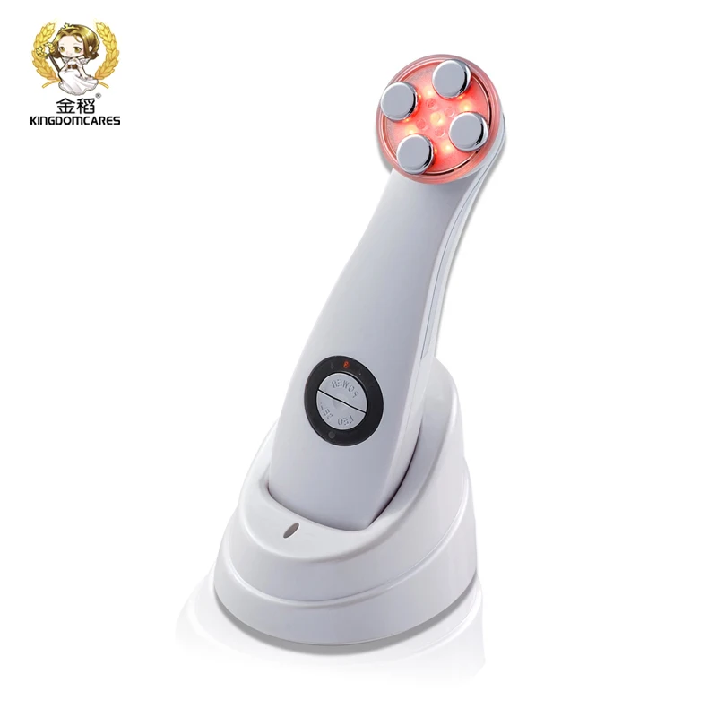 Mesoterapia electroporación RF radiofrecuencia máquina de rejuvenecimiento Facial LED fotones cuidado de la piel estiramiento Facial apretar masajeador