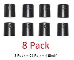 Wire Shelving Shelf Lock Clips for Dia.22m Tube,Shelving Split Sleeves Lock Metal Rack Locking Plastic Clips(4 Pairs)