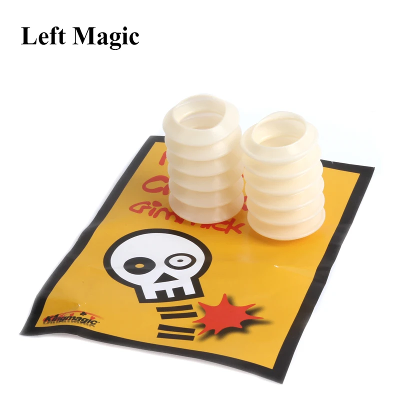 Comedy Clown Bone Cracker Magic Tricks 2 Pcs  Illusion Joke Prank Toy Halloween Close-Up Street  Magic Prop Magician Fun  Sound