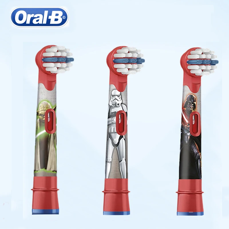 Oral B Kids Electric Toothbrush Replaceable Brush Heads Star Wars Series Soft Bristles Gum Care Prevent Caries for Children