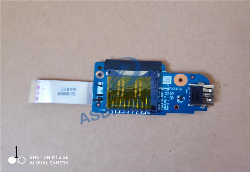 

original NS-A043 FOR Lenovo Edge E431 E531 Card Reader USB Board with cable100% Test ok