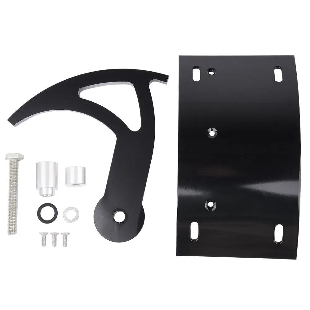 Black Aluminum Motorcycle Swingarm Side Mount Curve License Plate Bracket for 2006-2013 Suzuki Boulevard M109R 2011 2012