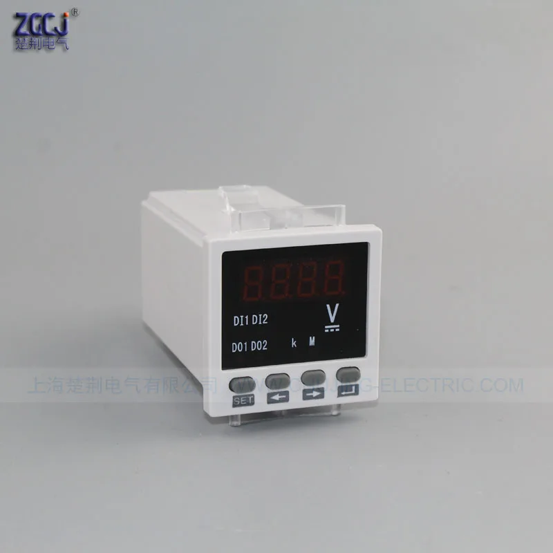 DC 0-48V Digital display DC voltage meter with RS485 communication  Modbus-RTU protocol 48V voltage panel meter voltmeter