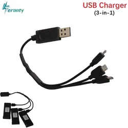 3.7v 500mah For E58 S168 JY019 Xs809 Xs809w Xs809hw DM107S Battery Charger Multi-function charging Cable Rc Drone Spare Parts