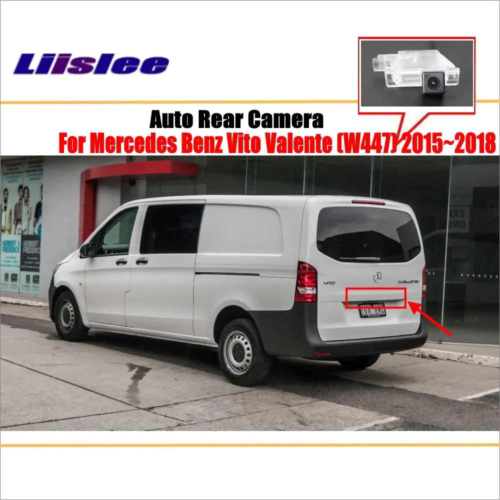 

Для Mercedes Benz Viano Vito Valente (W447) 2015-2018 Автомобильная камера заднего вида, парковочная задняя Автомобильная HD фотокамера, комплект аксессуаров