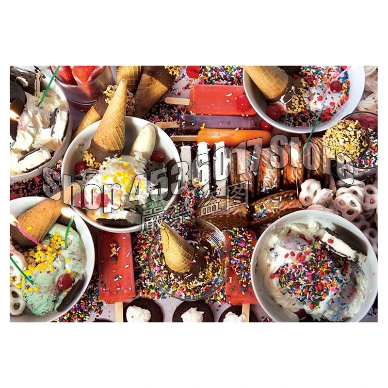 DIY Diamond Painting Ice Cream Party Diamond Embroidery Full Rhinestone Candy & Treat Diamond Mosaic Cross Stitch Decor Crafts