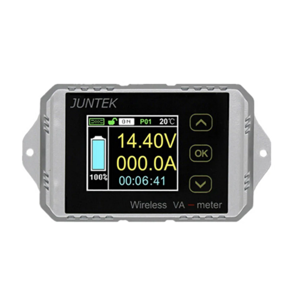 ไร้สาย DC แอมป์มิเตอร์ Power Meter แบตเตอรี่ความจุการตรวจสอบ Coulomb เมตร