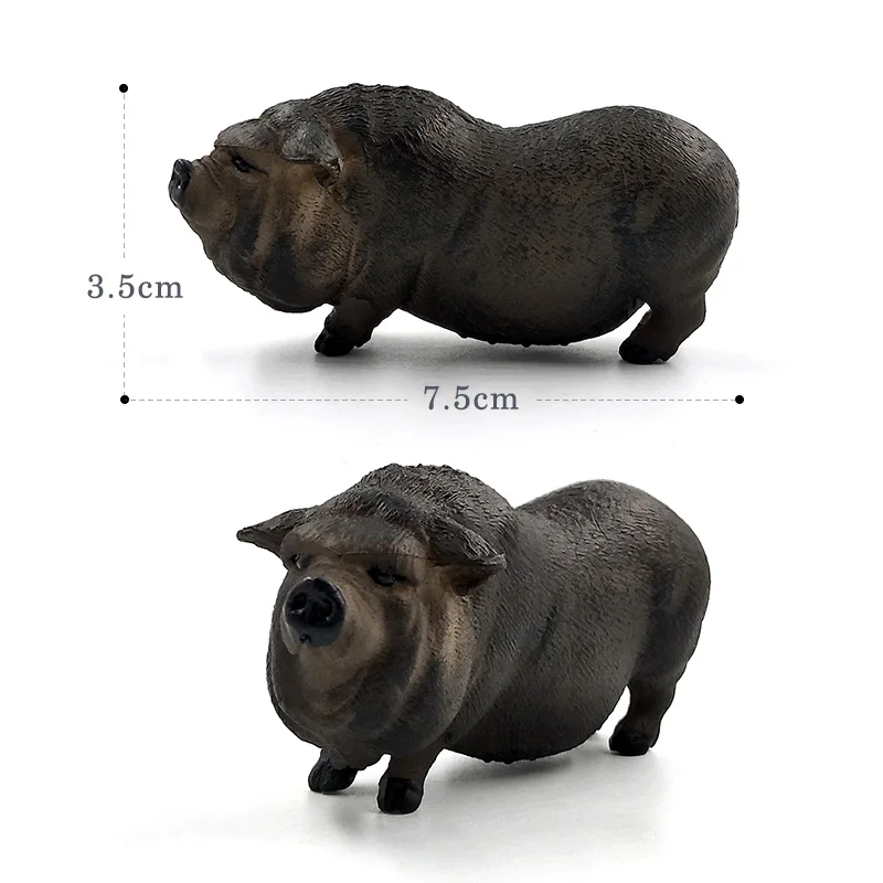 농장 시뮬레이션 동물 모델 멧돼지 돼지 액션 장난감 피규어, 플라스틱 공예 장식, 교육용 최고의 크리스마스 선물, 어린이용