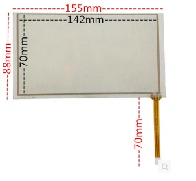 155*88 6.2 inch GPS vehicle-mounted navigation resistive handwritten touch screen