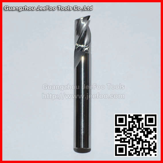 8mm Aluminum Cutting Tool Bits,Solid Carbide One Flute Spiral Engraving Tools Milling Cutters