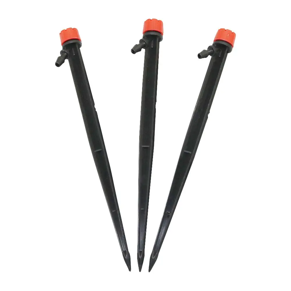 50 Pcs 16cm Micro Bubbler Drip Irrigation 360 Degree Adjustable Stake Water Dripper Garden watering Use 4/7 mm Hose