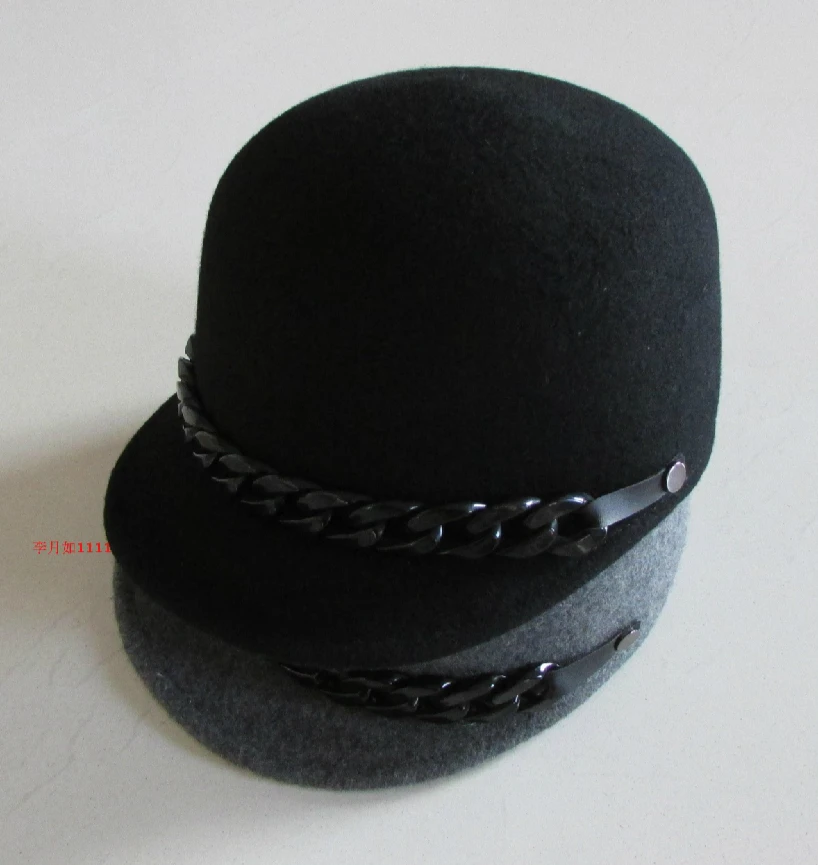 100 % Wool Fall Equestrian Hat Wool Knight Fedoras Cap Winter Wool Felt Fedora Hats Men Panama Jazz Trilby Caps B-8140