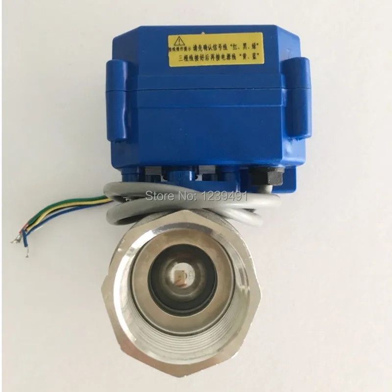 DN20 3/4 "edelstahl Zwei Weg Motorisierte Ball Ventil, DC5V 12V 24V AC220V Elektrische Ball Ventile 3/4" CR01 CR02 CR03 CR04 CR05