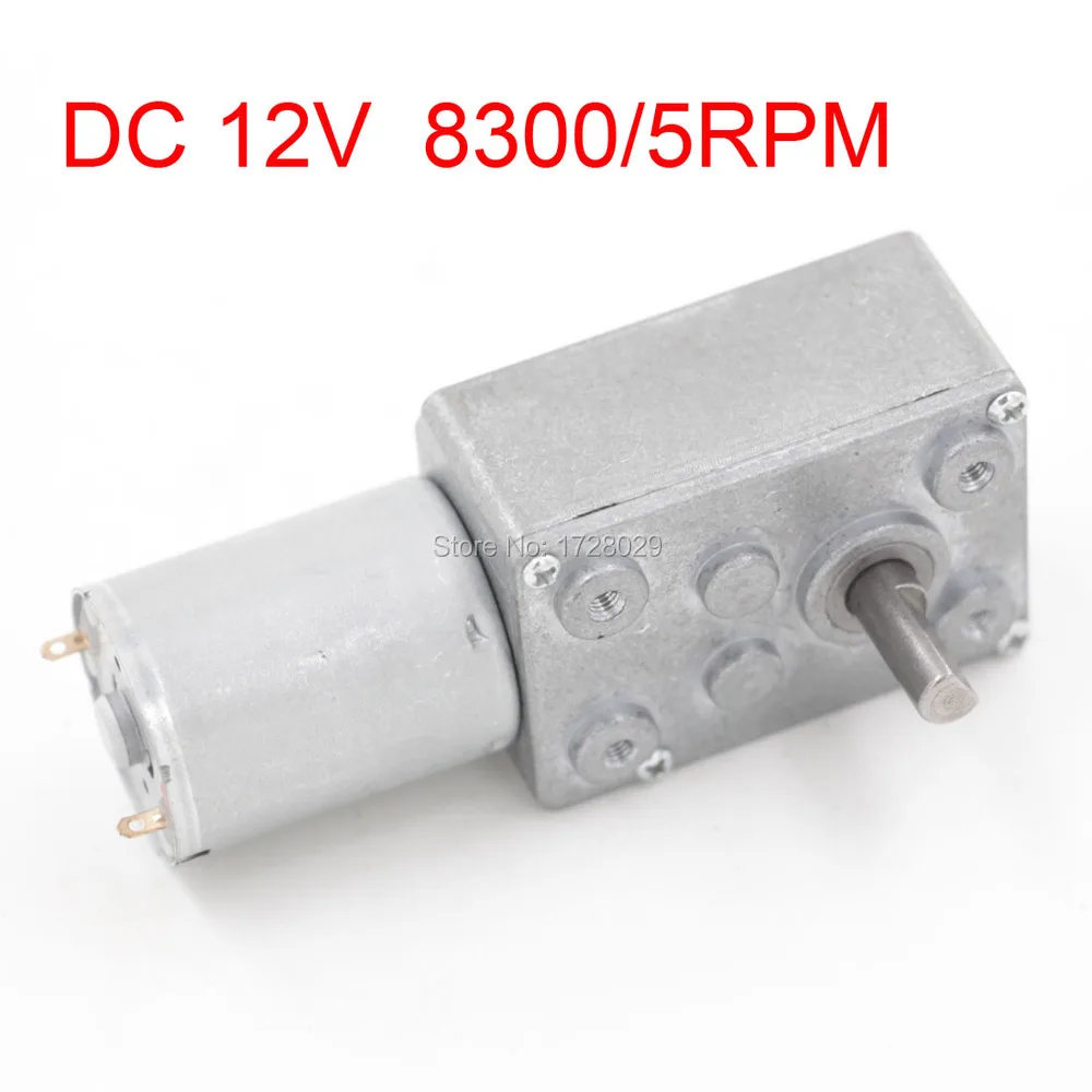 

DC 12V 8300/5RPM JSX1650-370 Worm Reducing Gear Box Motor