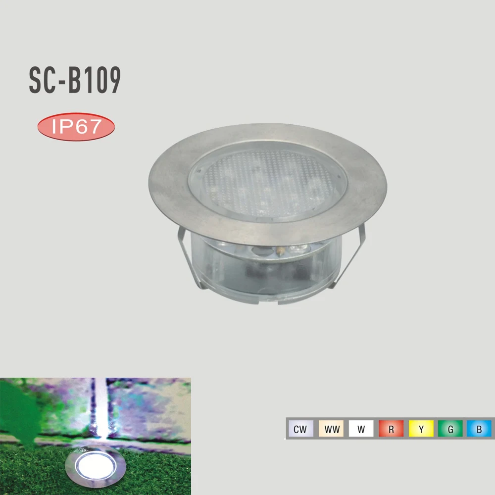 Imagem -03 - Luz Passo Levou para Sala de Estar Jardim ao ar Livre à Prova d Água Ip67 w Dc12v Rgb Quente Branco Frio Branco Azul Aço Inoxidável