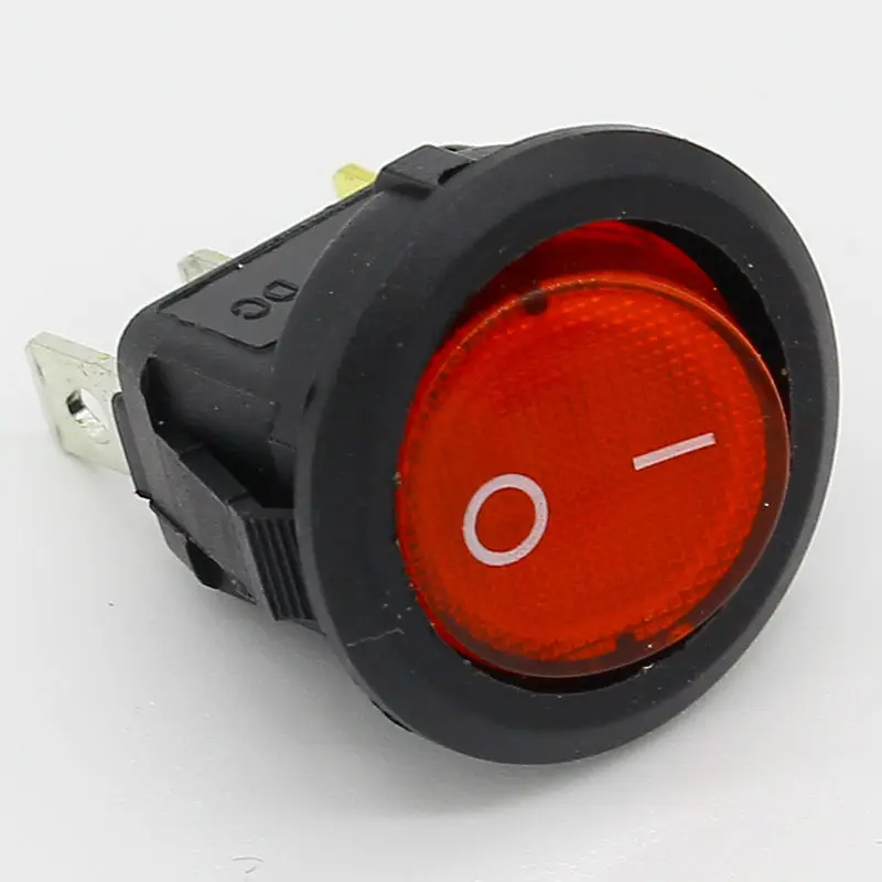 4Pcs Car 220V Round Rocker Dot Boat LED Light Toggle Switch SPST ON/OFF Top Sales Electric Controls