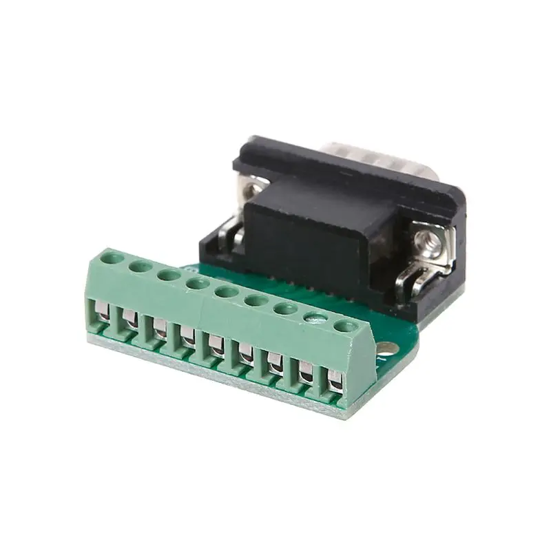 DB9 Male/Female D-SUB Adapter Plate Connector RS232 Serial To Terminal Board Signal Module