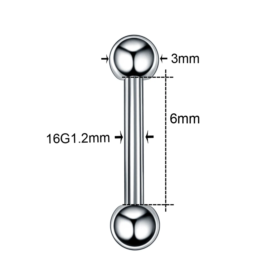 1PC Titanium Septum Piercings Nariz Eyebrow Helix Conch Daith Stud Earrings Lip Labret Industrial Barbells Tongue Nose Piercing