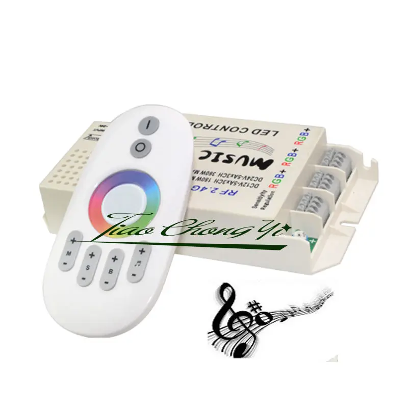 Sans fil RF 2.4G DC 12V-24V Musique Télécommande Pour la lumière de Bande Menée Par RVB