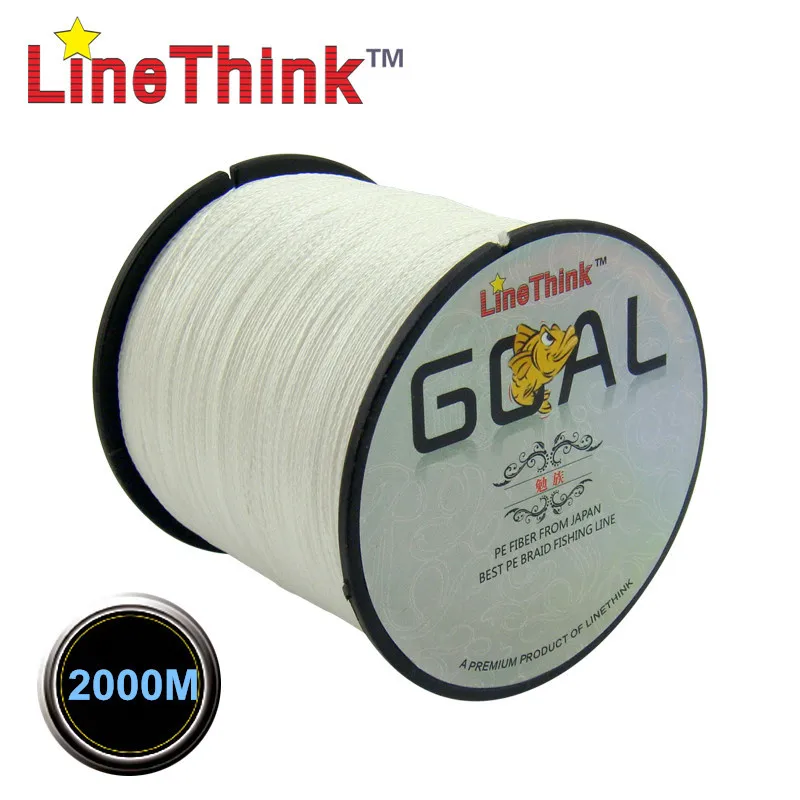 2000M LineThink Brand GOAL  Best Quality Multifilament 100% PE Braided Fishing Line