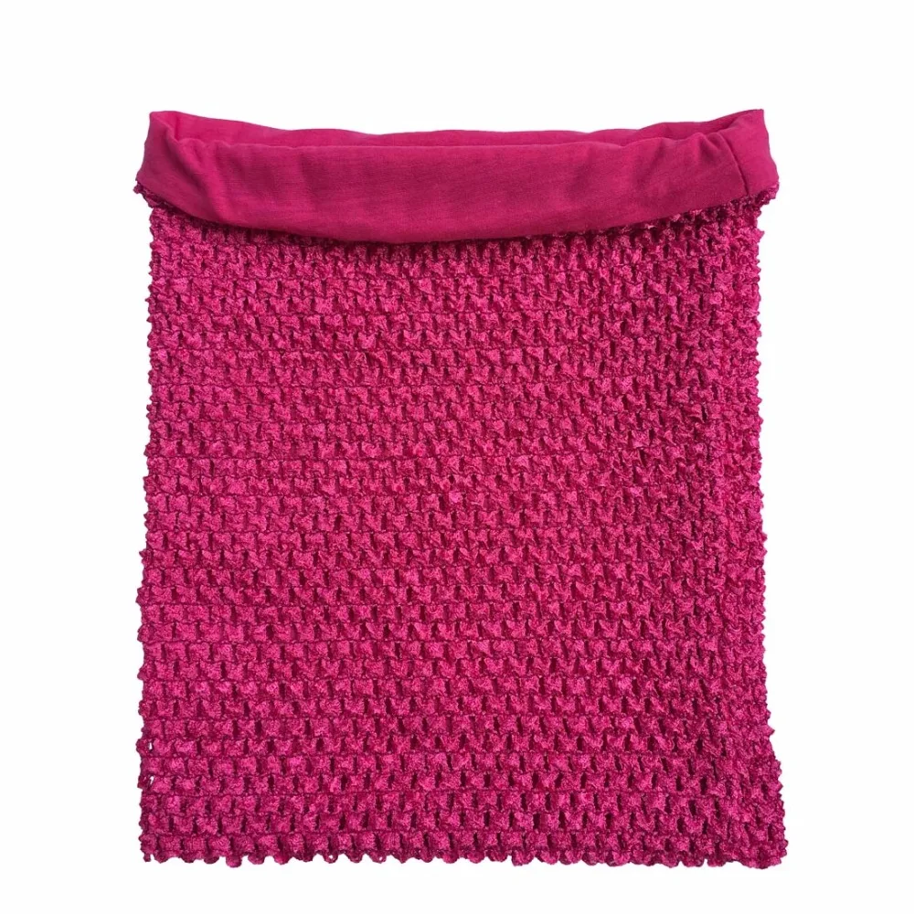 Top de tubo de ganchillo forrado para niñas pequeñas, Tops de tutú de ganchillo para niñas pequeñas de 7 a 10 años, 10x12 pulgadas