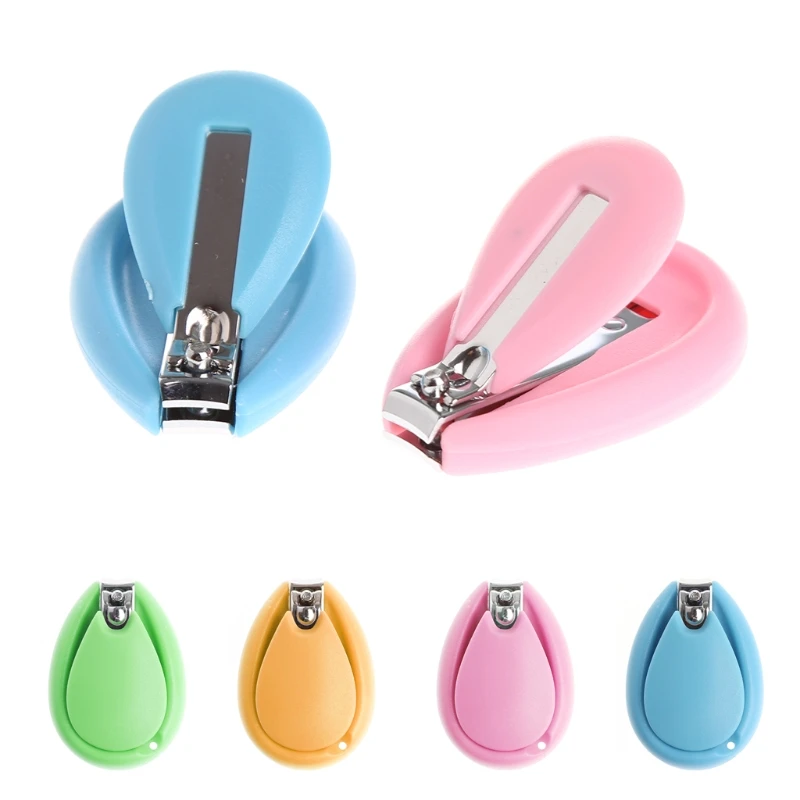 Nowy 1Pc Baby Nail Clipper Safety Cutter maluch niemowlę Scissor Manicure pielęgnacja Pedicure losowy kolor