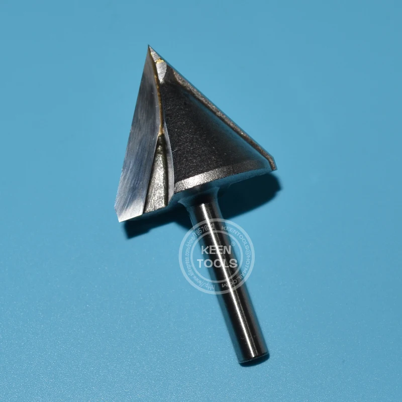 Enrutador CNC de 6x32x60 grados, broca con ranura en V, piezas de carpintería se pueden aplicar a grabado y chaflán acrílico MDF PVC 3D