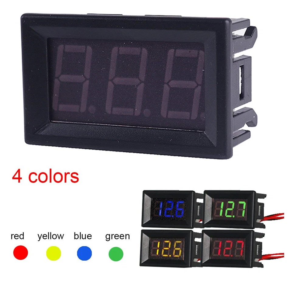 LED Digital Voltmeter Ammeter DC 100V 10A Voltage Current Meter Gauge Tester Dual LED Display Volt Meter Gauge Detector