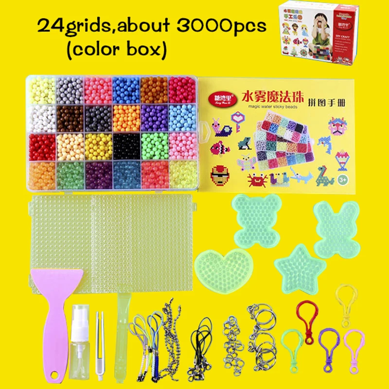 6000 stücke DIY Magie perlen Tier Formen Hand Machen 3D Puzzle Kinder Pädagogisches perlen Spielzeug für Kinder Zauber Aufzufüllen