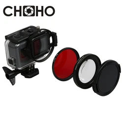 For Gopro 7 close up Filter +16 Macro Red Diving Underwater Filtors for Go Pro 5 6 7 Black Original Waterproof Case Accessories