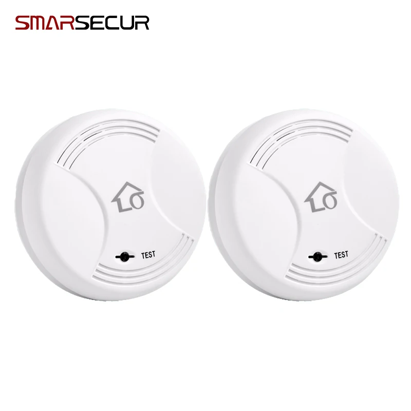 Smarsecur Wireless Fire Protection Smoke Detector Portable Alarm Sensors For G90B plus S4 GSM  Home Security Alarm System