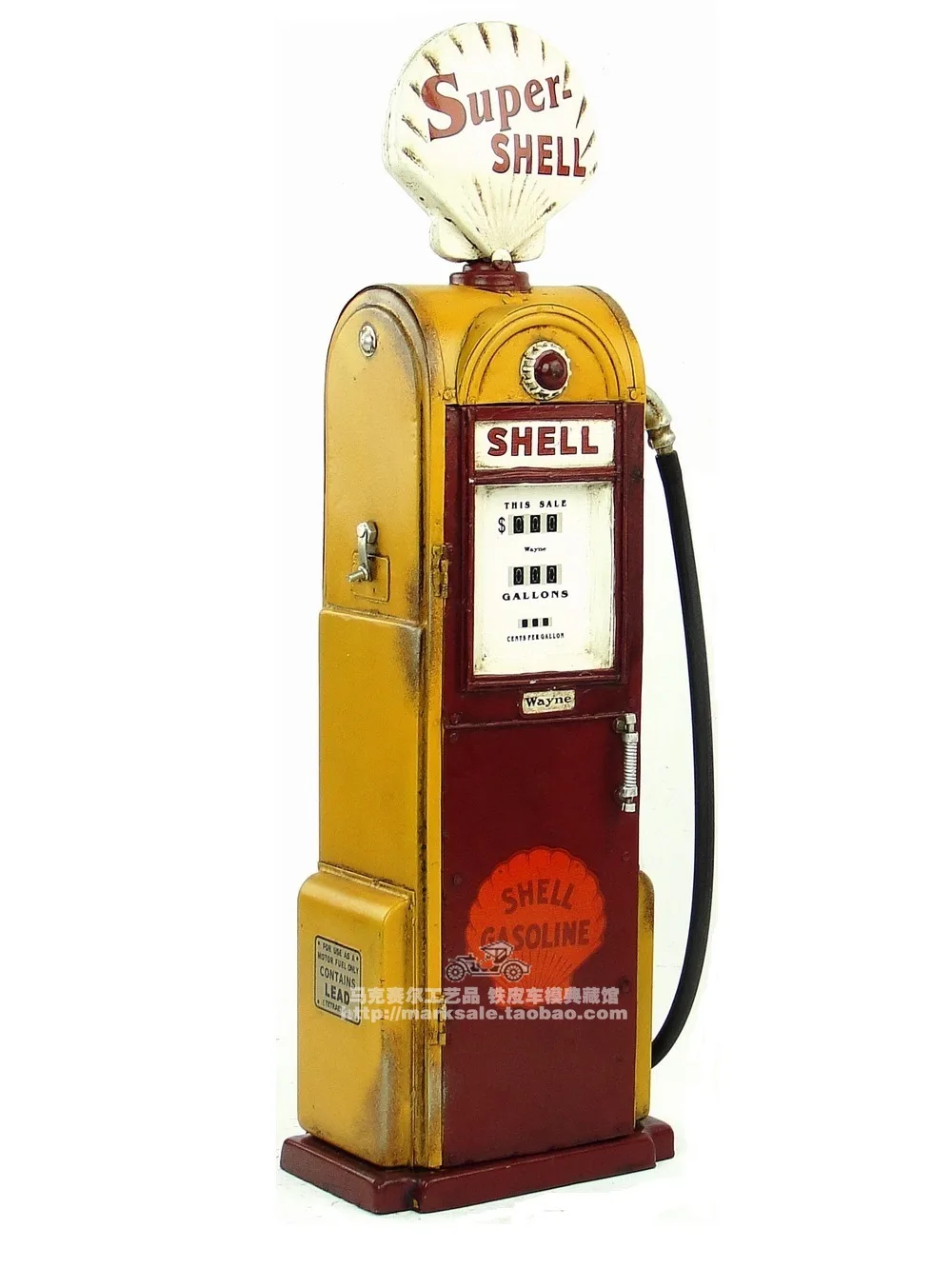 Antique Classical  Model  Retro Vintage Wrought Metal Crafts For Home Decoration American Old Gas Pump Petrol Pump