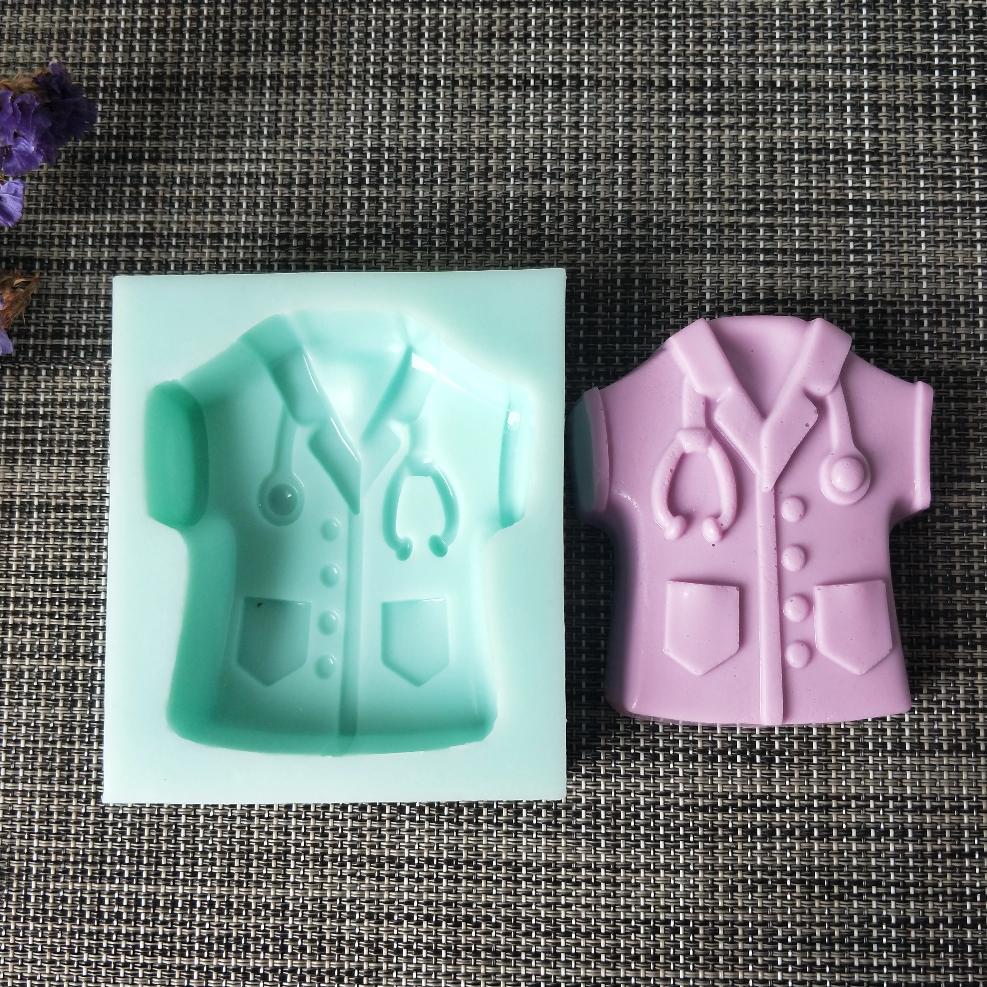 PRZY Doctor Shirt Soap Silicone Soap Mold Handmade Soap DIY Aroma Mould Soap Making Moulds Resin Clay Molds Eco-friendly