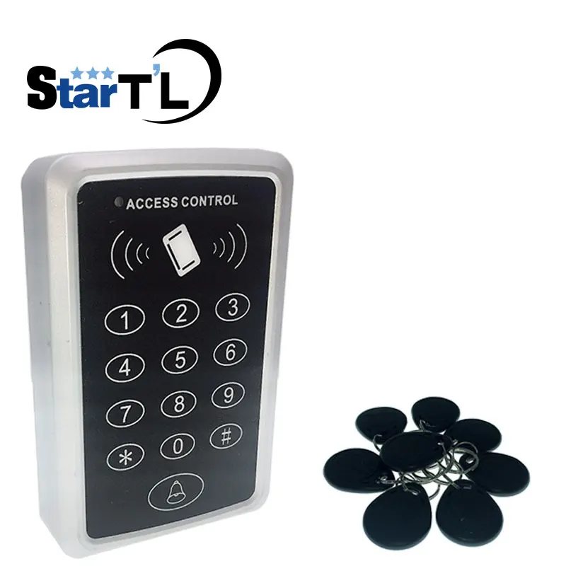 T11 Door Access Control System, Leitor de Cartão, Rfid Access Control, Leitor, 10 EM4100 Chaveiros, 125KHz