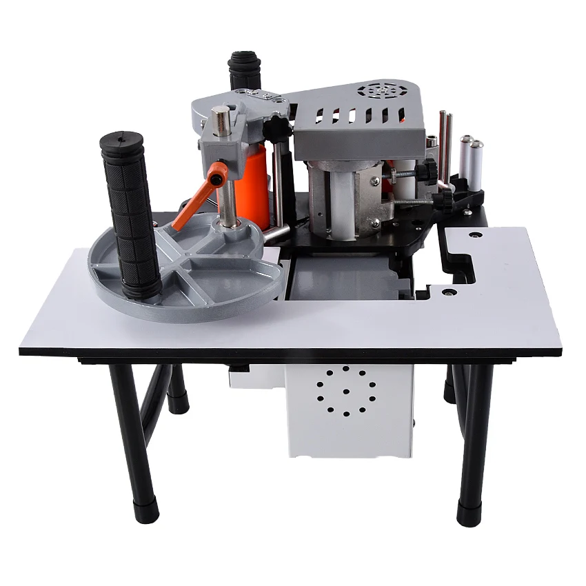 SC-40 Small Manual Edge Banding Machine Double Side Gluing Portable Edge Bander Woodworking Edge Banding Machine 110V/220V 1200W