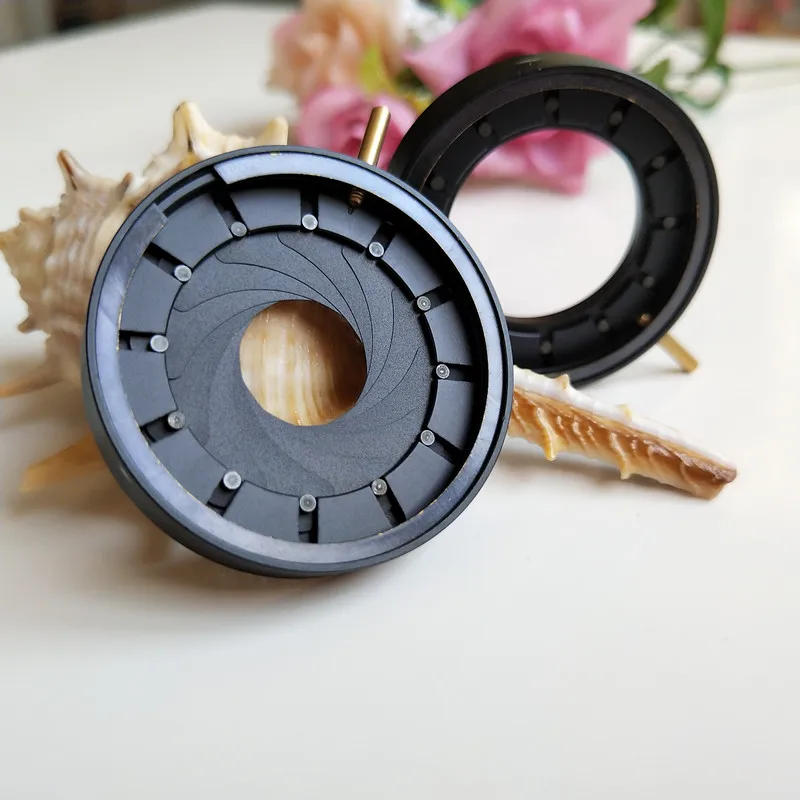 20 pces-100 pces 1.5-23mm diâmetro de amplificação zoom óptico íris diafragma abertura condensador para câmera digital microscópio adaptador