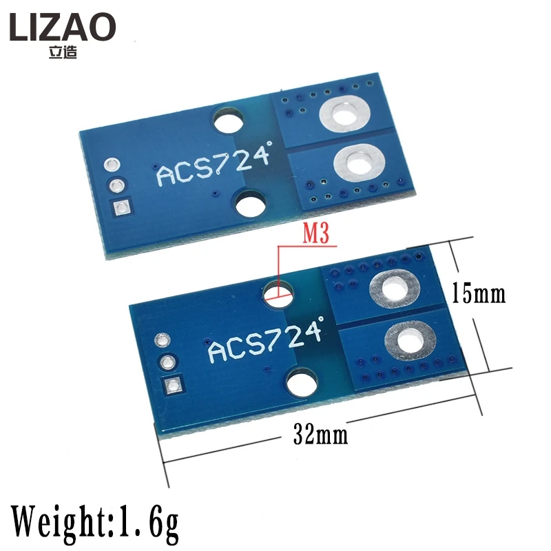 ACS724TLLCR 40A 50A Range Hall Current Sensor Module ACS724 Module For Arduino