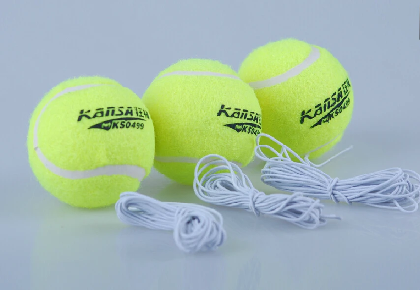 5pcs/Set with Elastic Rope Tennis Trainer Single Training Durable Balls Tool Partner for Beginner