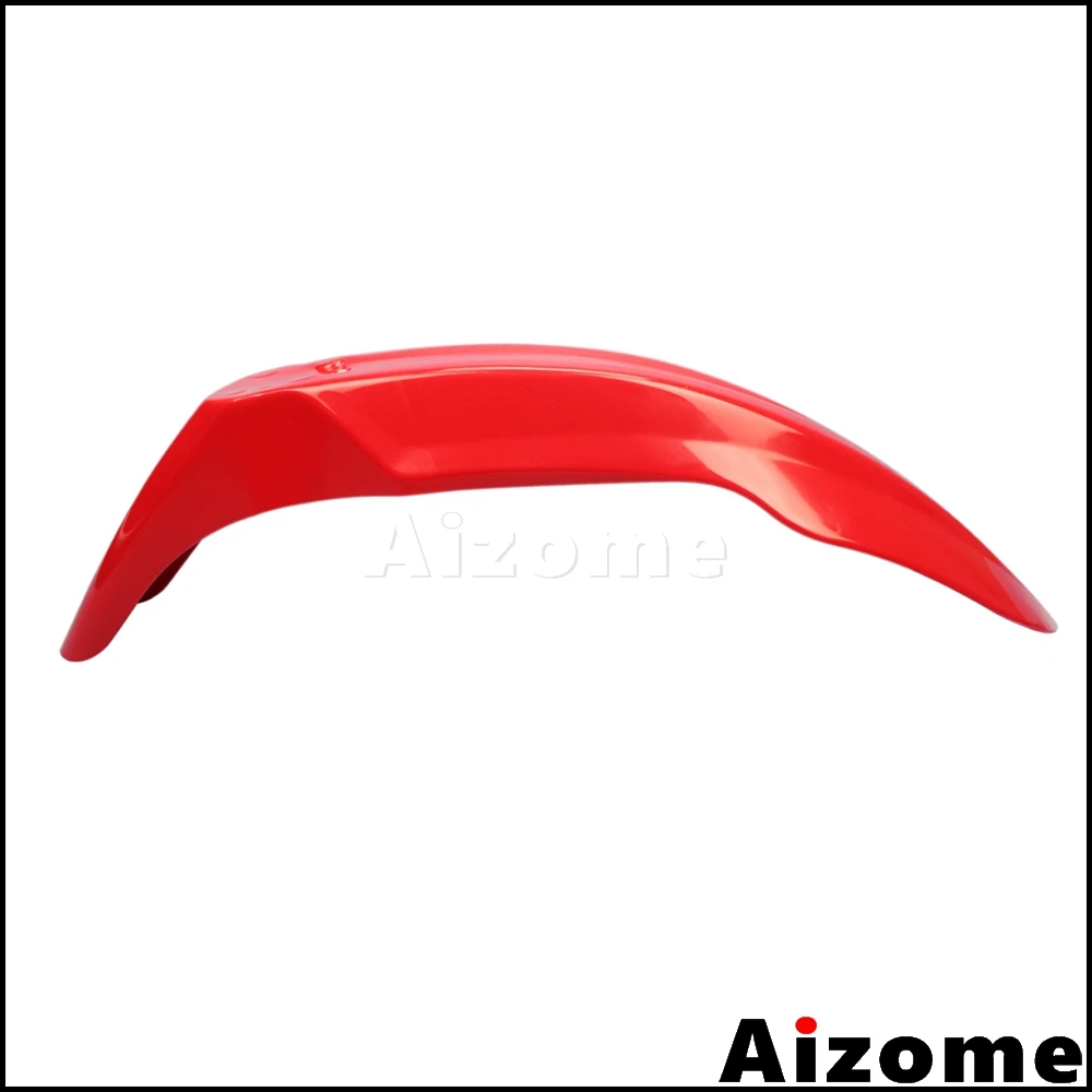 Universal Enduro Off Road Red Front Fender Front Mud Guard For Honda XR CRF 230 250 450 650 Motocross ABS Plastic Mudguard