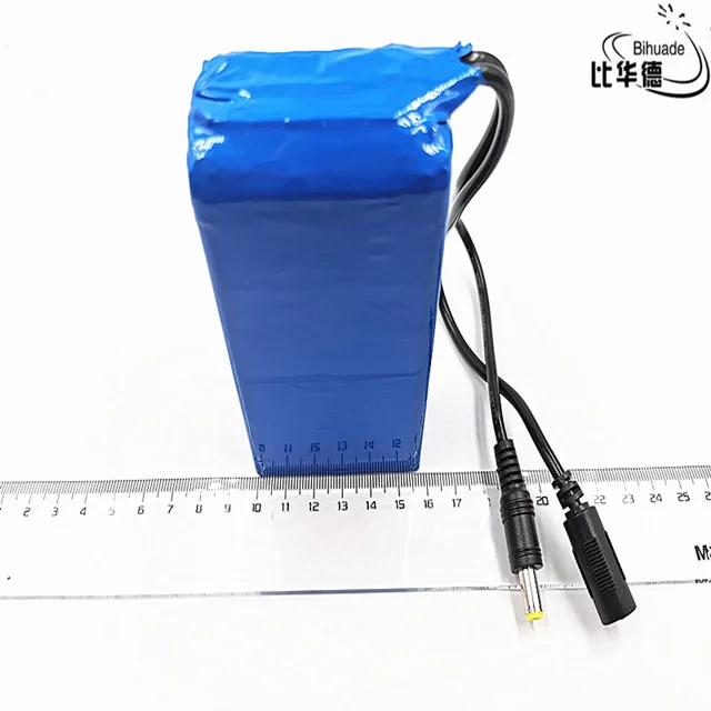 1 sztuk/partia 12 V 10000 mah bateria litowa akumulator DC polimeru baterii batteria dla monitora silnika doprowadziły światła na zewnątrz zamienne baterii