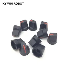 10PCS 6mm Potentiometer Plastic Knob Red