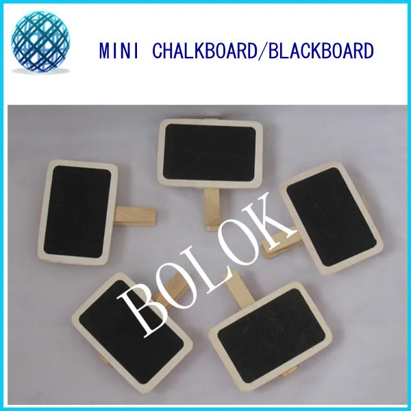 1000pcs/lt Wholesale Wedding Small Rectangle Wooden Blackboard Chalk Board Peg , Chalkboard Clips